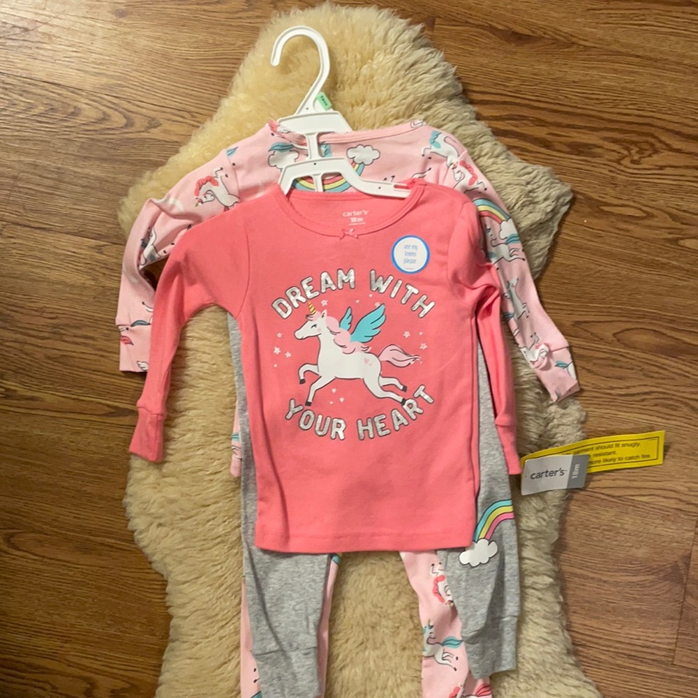 2x 18M Never Worn Pajama sets